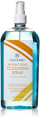 Cuccio Pro Antibacterial Cleaning Sanitizer Spray for Nails and Hands 473 ml
