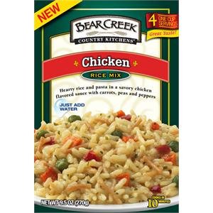 Bear Creek, Country Kitchens, Chicken Rice Mix, 9.5oz Pouch (Pack of 4)