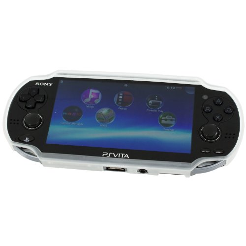Assecure pro clear TPU silicone rubber gel semi rigid Skin bumper protective case cover grip for PS Vita PSV [Playstation Vita]
