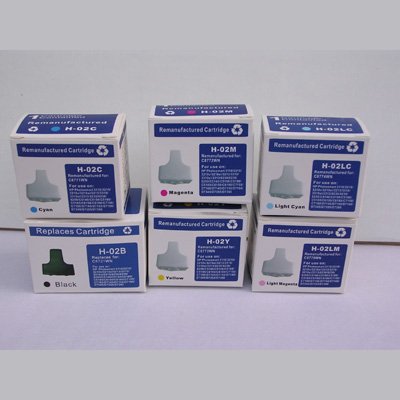 6-Pack Remanufactured Ink Cartridges for HP 02 Photosmart D7360 D7460 8250 D7260 D7160 C5180 C6180 C6280 C7180 C7280 C8180