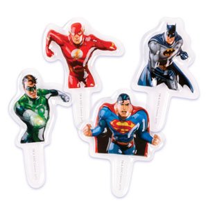 Justice League Super Hero Cupcake Picks - 12ct