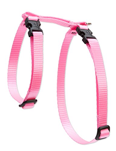 LupinePet H-Style Small Pet Harness, 9 to 14-Inch, Pink