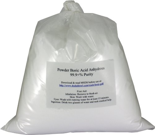 10 lb Fine Powder Boric Acid H3BO3 99.9+% Pure Orthoboric Acid