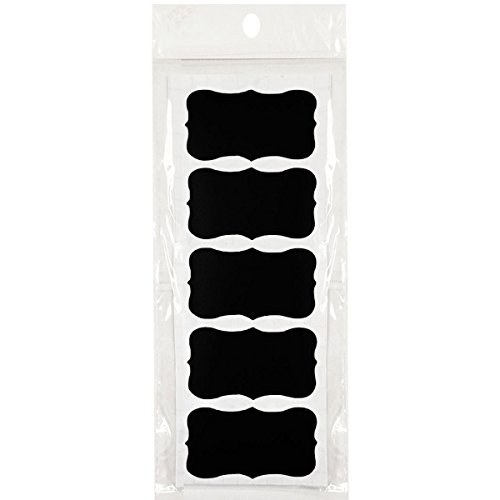 Wrapables Fancy Rectangle Chalkboard Labels for Organizing Labeling Gift Tags Wine Markers and Weddings, 2 by 1-Inch, Set of 40