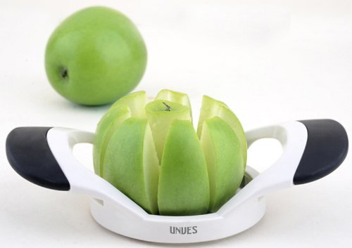 Unves Stainless Steel Apple Slicer Apple Corer and Apple Cutter, Black