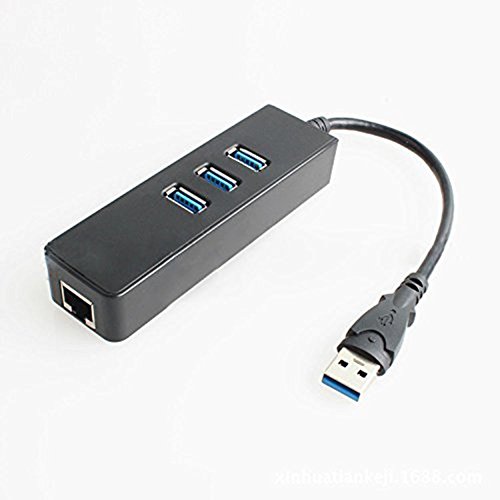USB 3.0 3-Port HUB with RJ45 10/100/1000 Gigabit Ethernet Converter to 1000Mbps