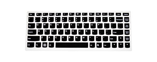 PcProfessional Black Ultra Thin Silicone Gel Keyboard Cover for Lenovo Yoga 900 13.3 Laptop with Application Kit (Please Compare Keyboard Layout and Model)