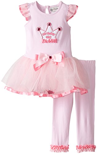 Rare Editions Little Girls' Birthday Girl Tunic and Legging Two-Piece Set