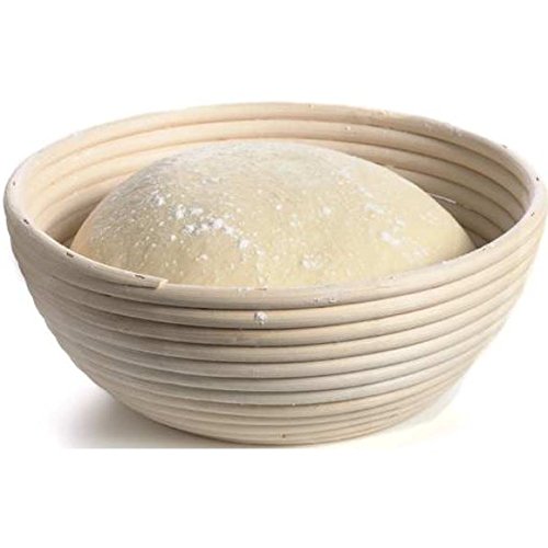 iCooker Banneton Proofing Basket for Bread and Dough [8-Inch] - Best Round Professional Brotform with Rising Pattern