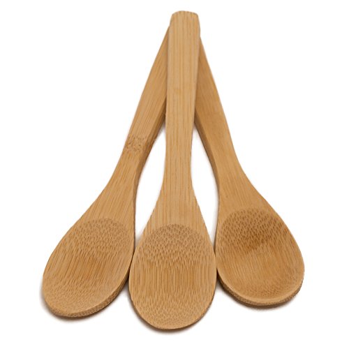 Coletti 3 Piece Bamboo Stir Spoon Set | For Coffee, Tea, Hot Chocolate, & More | Also Great for Eating Yogurt & controlling Ice Cream portions