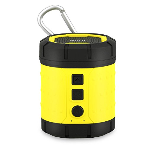 IRULU IPX4 Waterproof Portable Bluetooth Speaker Wireless Outdoor/Shower Speaker Yellow