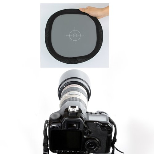 Neewer Grey/White Balance Card Two Sides Double Face Focus Board for Photograph Shoot (12 Inch)