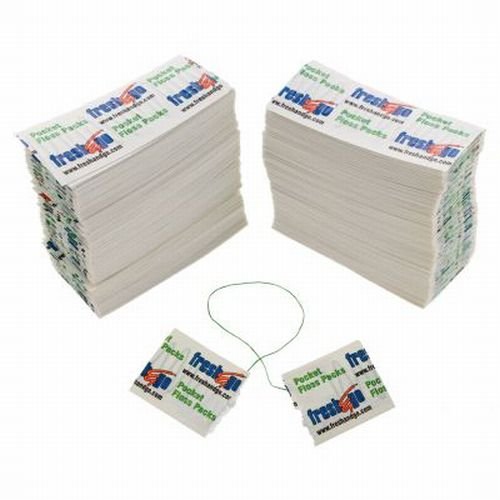 240 Pocket Dental Floss Packs Individually Wrapped Single Use Travel Waxed Mint
