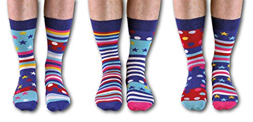 Fine & Dandy -United Oddsocks - 6 socks for Men UK 6-11