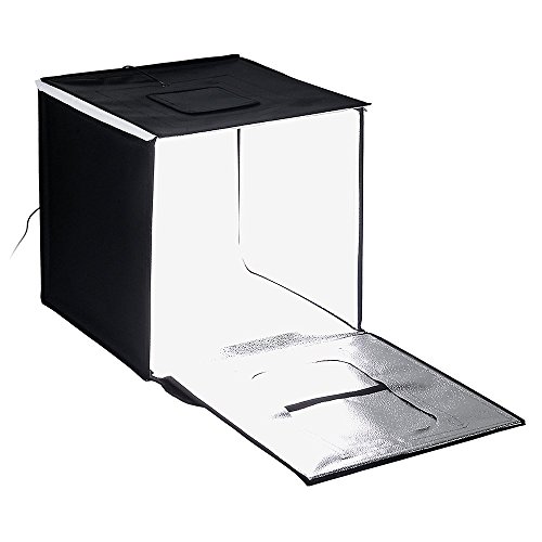 Fotodiox Pro LED 20x20 Studio-in-a-Box for Table Top Photography - Includes light tent, Integrated LED Lights, carrying case and four backdrops