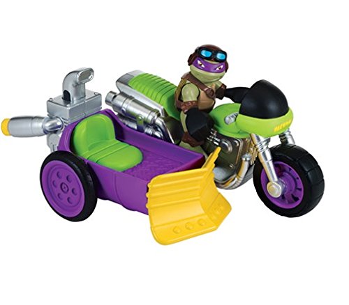 Turtles Motorcycle/ Sidecar with Don Half-Shell Heroes Vehicle and Figure