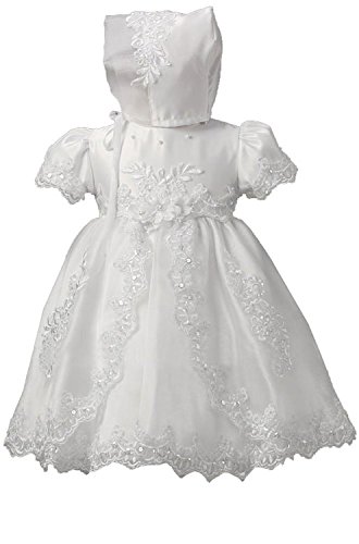 KID Collection White Infant Christening Baptism Dress