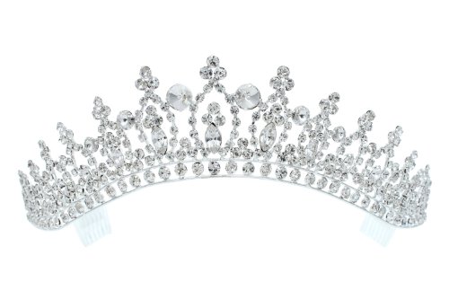 Rhinestone Crystal Bridal Wedding Pageant Princess Tiara Crown