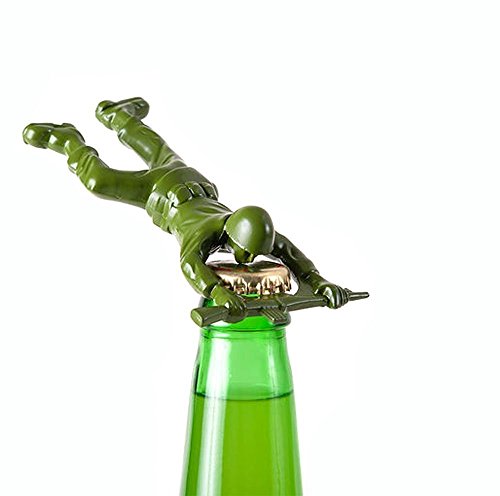YYCAM Creative Army Man Bottle Opener Toy, Fun Unique Gifts for Men - Cool Beer Gifts