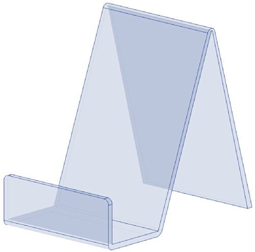 5 x Small Clear Acrylic Book Plate Retail Display Stand - FREE SHIPPING to all UK (shipping not available to Channel Islands)