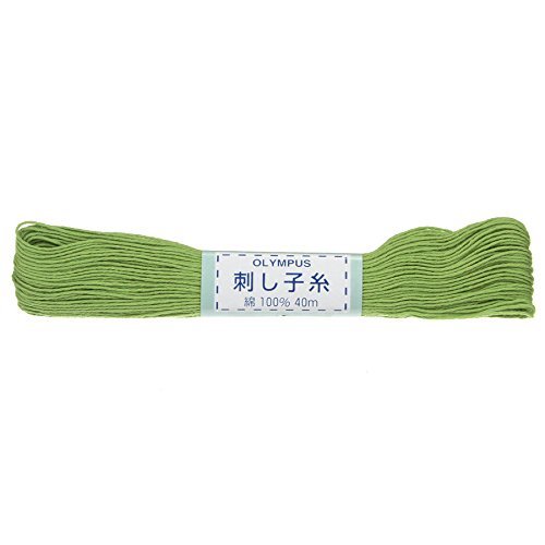 Olympus Sashiko Cotton Thread-GREEN-40m