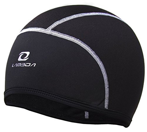 4ucycling Thermal Fleeced 10% Spandex Skull Cap and Helmet Liner with Ponytail Hole