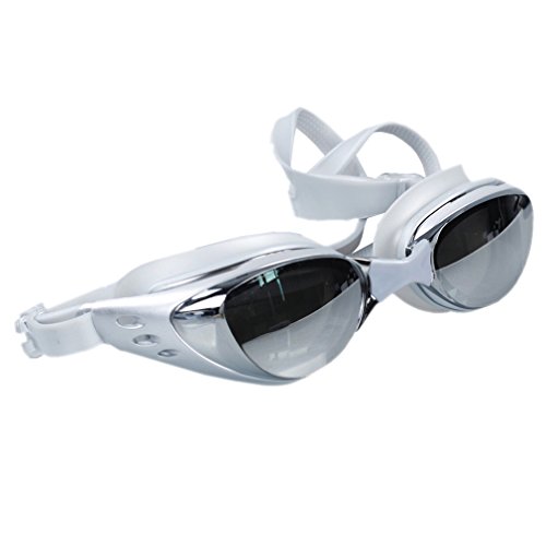 A-szcxtop™Swimming goggles with Long Lasting Anti Fog Technology for Men and Women - Customisable Nose Bridge for the Perfect Fit for Adults and Kids - Mirror 100% UV Protection Lenses - 180 Degree Wide Angle Vision - Comes Complete With Premium Protective Goggle Case