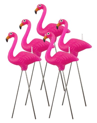 Nuop Design - Pink Flamingo Candles - 5 Candle Pack