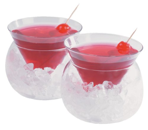 Set of 2 Stemless Martinis Large (Gift Boxed)