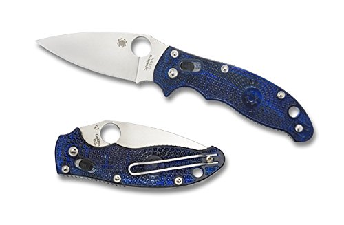 Spyderco Manix2 Translucent Blue FRCP PlainEdge Knife