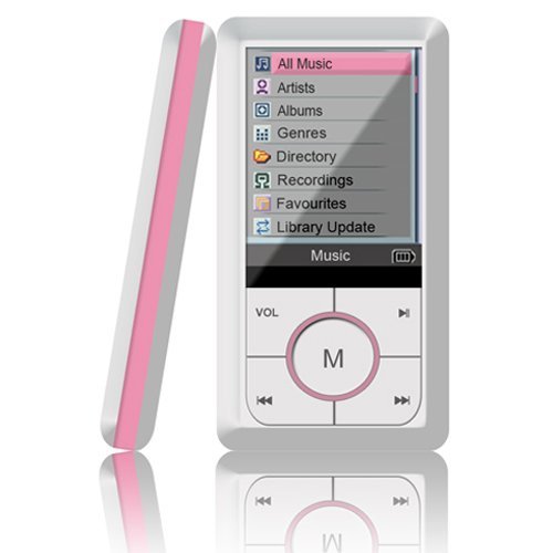 Kubik Evo 8GB MP3 Player with Radio and Expandable MicroSD/SDHC Slot - White