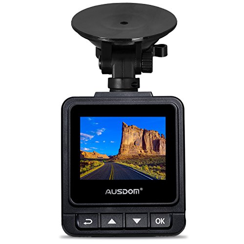 AUSDOM HD Dash Cam A261, Car DVR with GPS, 2 Inch View Screen-Auto Car Dash Camera/ Vehicle Camcorder Type Car Black Box with G-Sensor for Auto-Recording