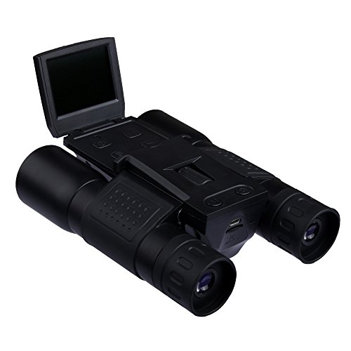 PowerLead Pxlo FS009 Digital Video Photo Camera Binoculars Outdoor 720p 12x32 Digital Video Camera with 2 LCD Screen