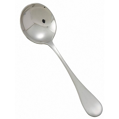 Winco Venice 12-Piece Bouillon Spoon Set, 18-8 Stainless Steel