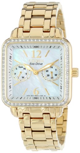 Citizen Women's FD1042-57D Eco-Drive Gold Tone Silhouette Crystal Watch
