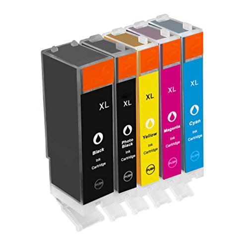 win-tinten 5 Compatible Cartridges with Canon PGI-570 & CLI-571 XL for Canon Pixma MG5750, MG5751, MG5752, MG5753, MG6850, MG6851, MG6852, MG6853, MG7750, MG7751, MG7752, MG7753 printer