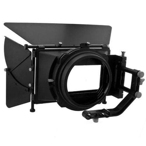 Red Star DV DSLR Pro II Matte Box Complete Bundle w/ 15mm Swing-away Arm, Top French Flags & Side Wings, Rubber Donut, Filter Stage and Filter Tray