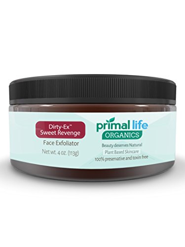 Dirty Ex Sweet Revenge BEST Exfoliating Product - Chemical Peel-Like Results Without the Pain and Expense - Deeply Cleanses the Skin of Bacteria and Impurities - 100% Organic - Primal Life Organics