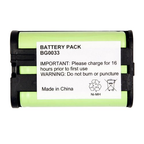 Fenzer Rechargeable Cordless Phone Battery for Panasonic KX-TG6074PK KX-TGA300 Cordless Telephone Battery Replacement Pack