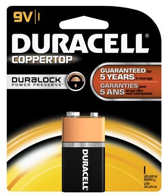Procter & Gamble/Duracell MN1604B1Z 9V Alkaline Battery