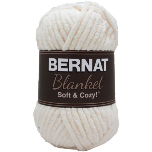 Spinrite Bernat Blanket Big Ball Yarn, Vintage White