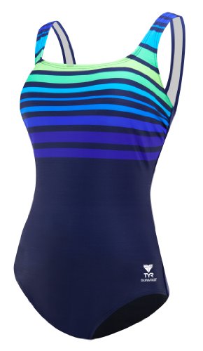 TYR Women's Ombre Stripe Aqua Control Fit Swimsuit