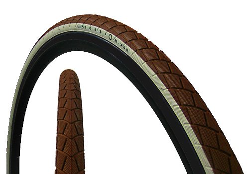 Fyxation Session 700x28c Tire White Wall on Brown
