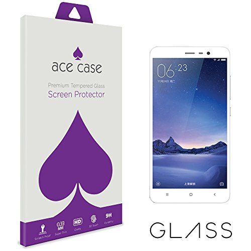 Xiaomi Redmi 3 Pro Screen Protector Tempered Glass (CRYSTAL CLEAR COVERAGE) Front Shield Scratch Proof Protection Exclusive to ACE CASE