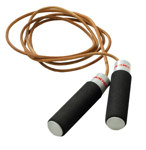 Weider Adjustable Weight Leather Jump Rope