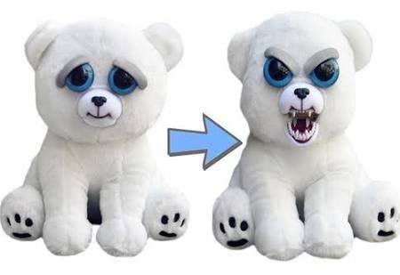 William Mark- Feisty Pets: Karl the Snarl- Adorable 8.5 Plush Stuffed Polar Bear That Turns Feisty With A Squeeze ...