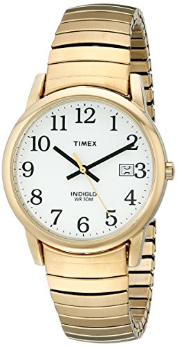 Timex® Men's Easy Reader Gold-Tone Expansion Band Watch #T2H301