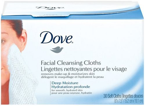 Dove Deep Moisture Facial Cleansing Cloths, Refill Pack, 30 Count (Pack of 3)
