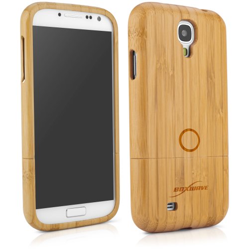 Galaxy S4 Case, BoxWave® [True Bamboo Case] Real, Handmade Bamboo Wood Shell Cover for Samsung Galaxy S4 - Natural