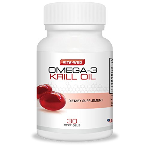 Super Omega-3 Krill Oil- Contains High Levels of Omega-3's and Astaxanthin-100% All Natural, 5-Star Certified Pure GMO Free Soft Gels